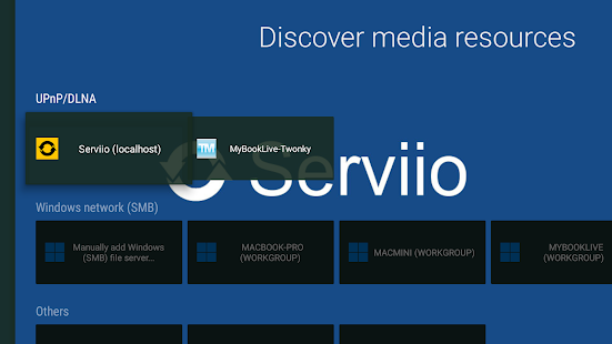 Vimu Media Player für TV Screenshot