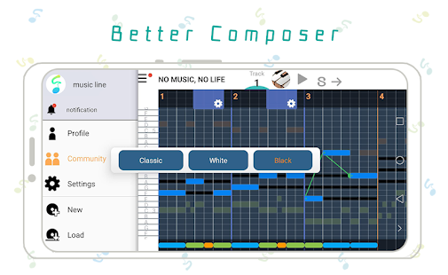 musicLine - Music Composition Screenshot