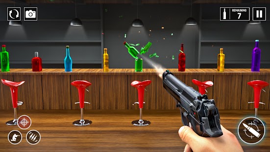 Offline Bottle Shooting Games Screenshot
