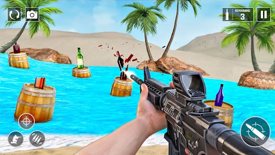 Offline Bottle Shooting Games Screenshot