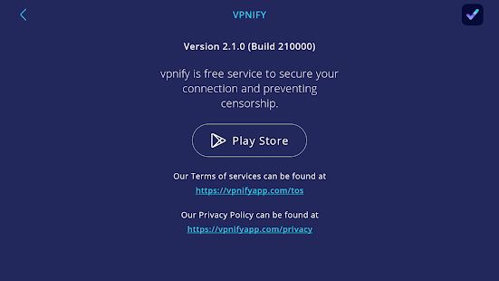 vpnify - Unlimited VPN Proxy Screenshot