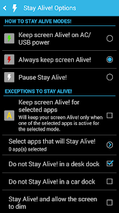 Stay Alive! Keep screen awake Screenshot