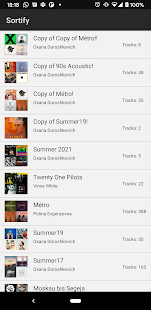Sortify -  A Spotify Playlist Screenshot